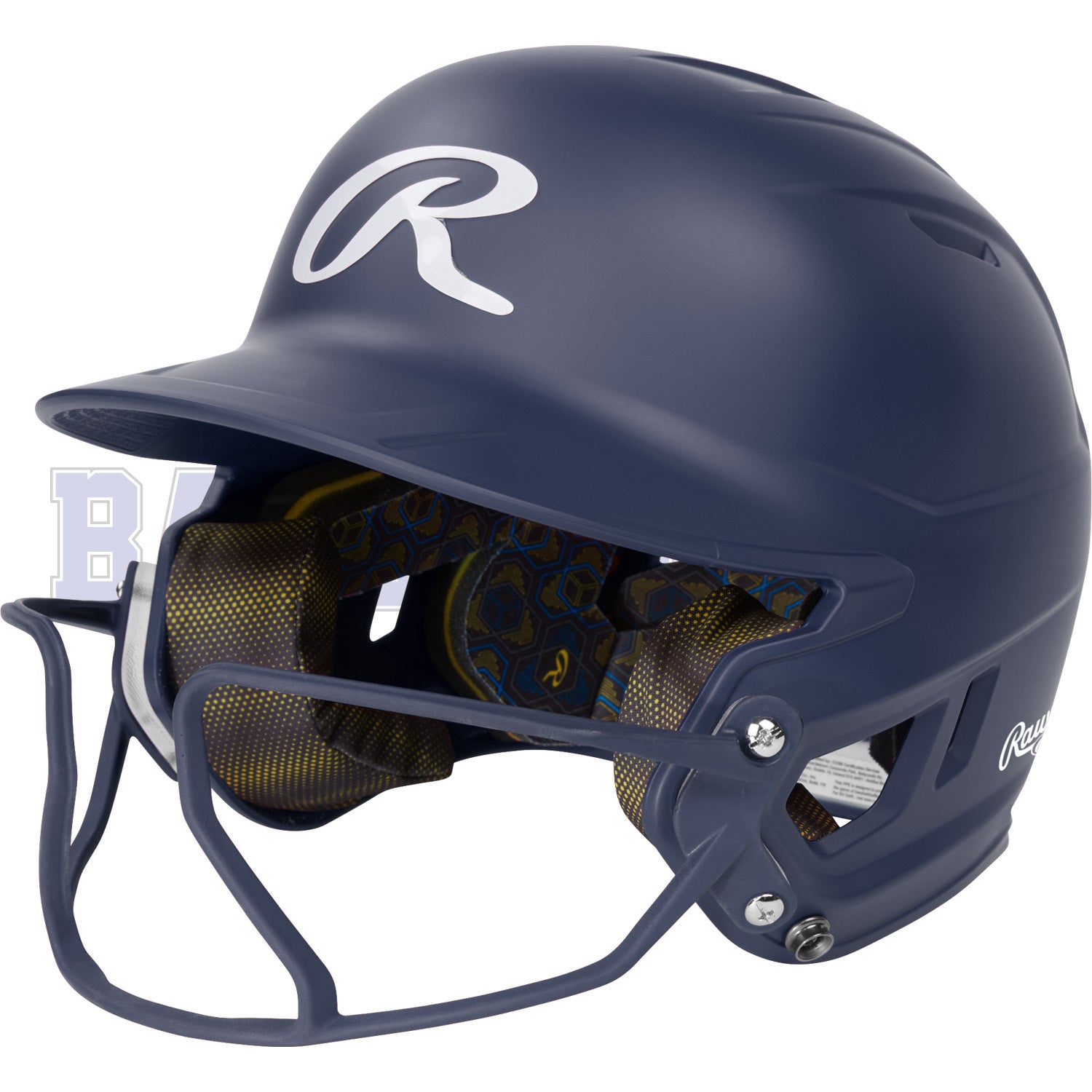 Casque de Frappeur Adult Mach Hi-Viz 1-Couleur avec Protection Faciale VIZSBFG