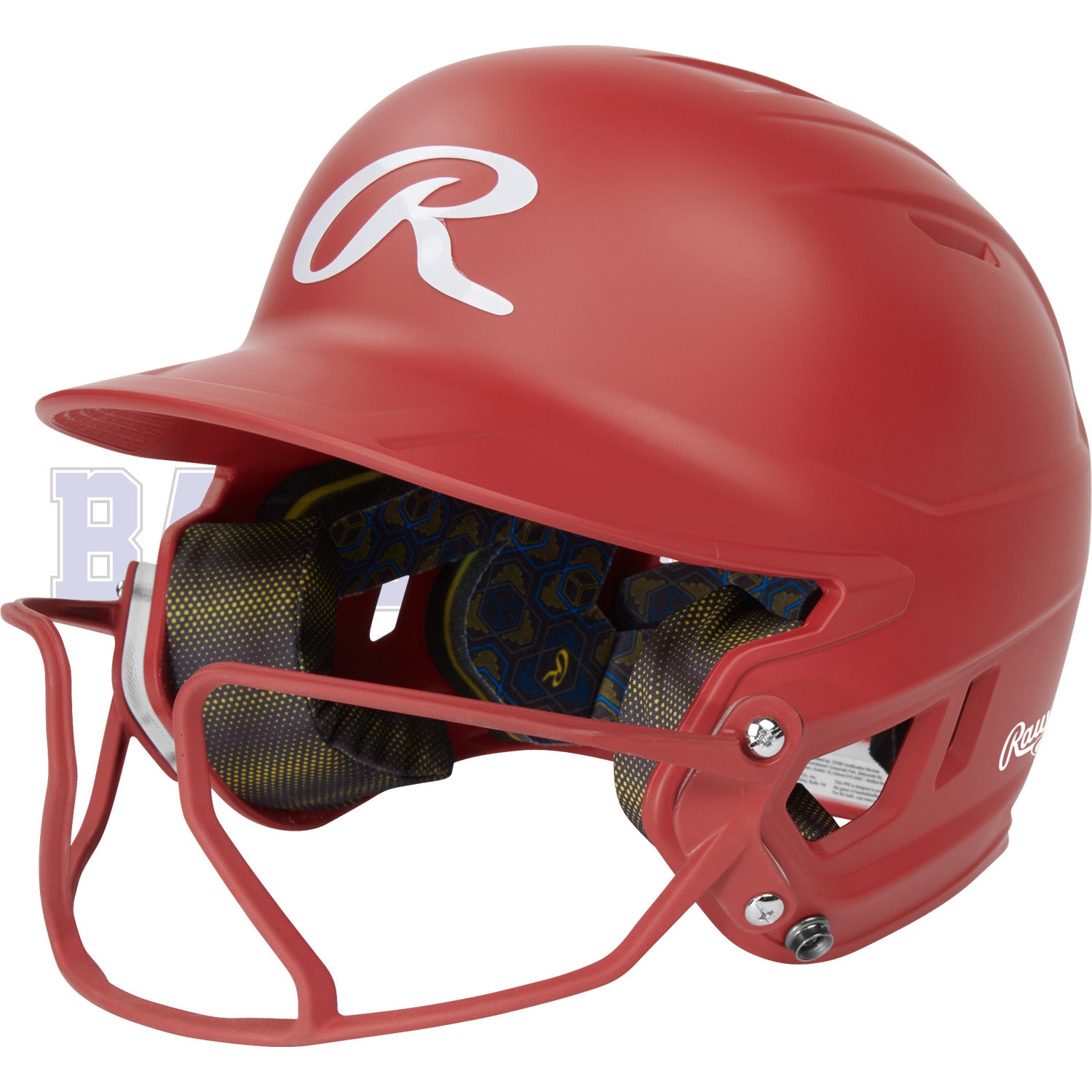 Casque de Frappeur Adult Mach Hi-Viz 1-Couleur avec Protection Faciale VIZSBFG