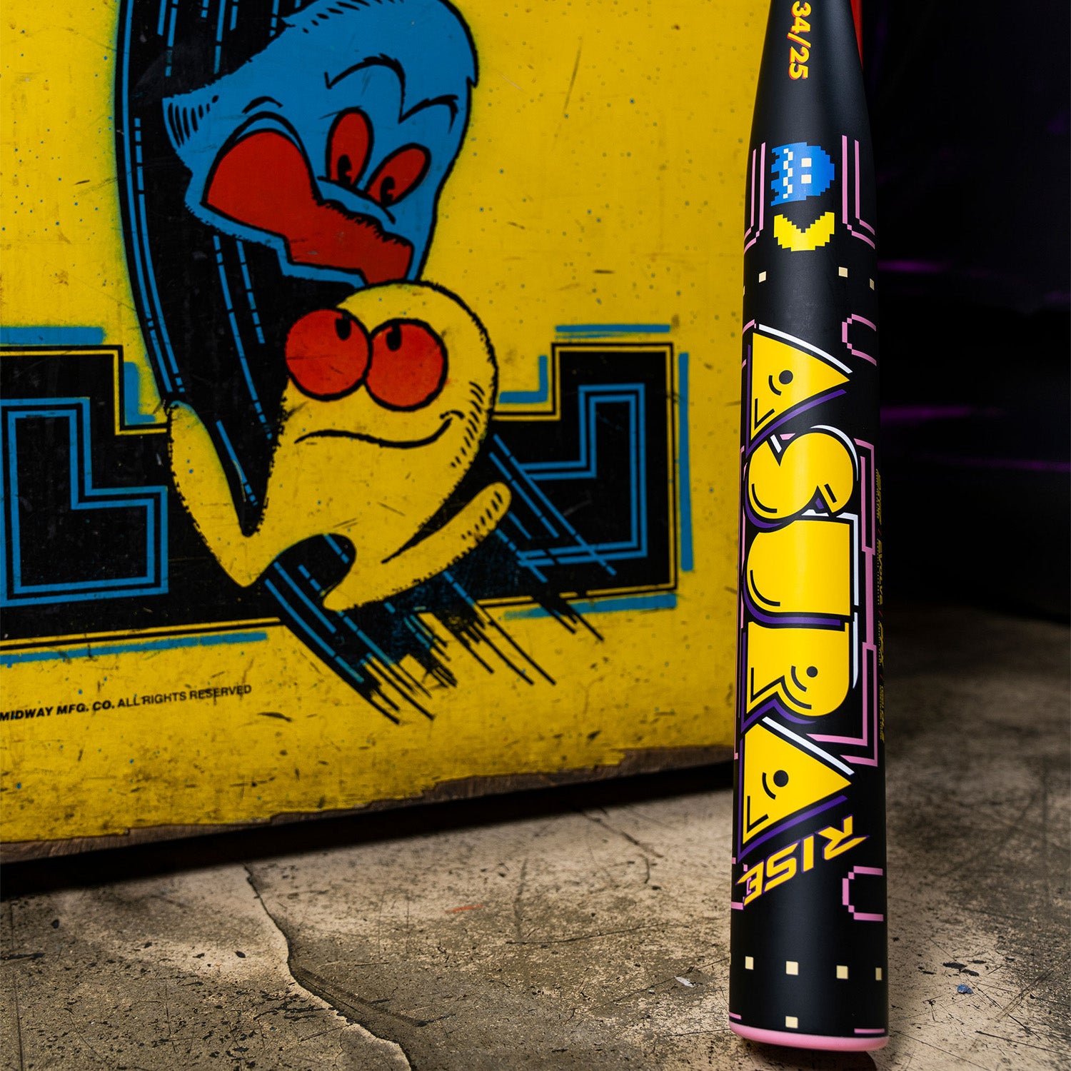 Bâton de fastpitch Marucci Asura Rise PAC-MAN (-10)