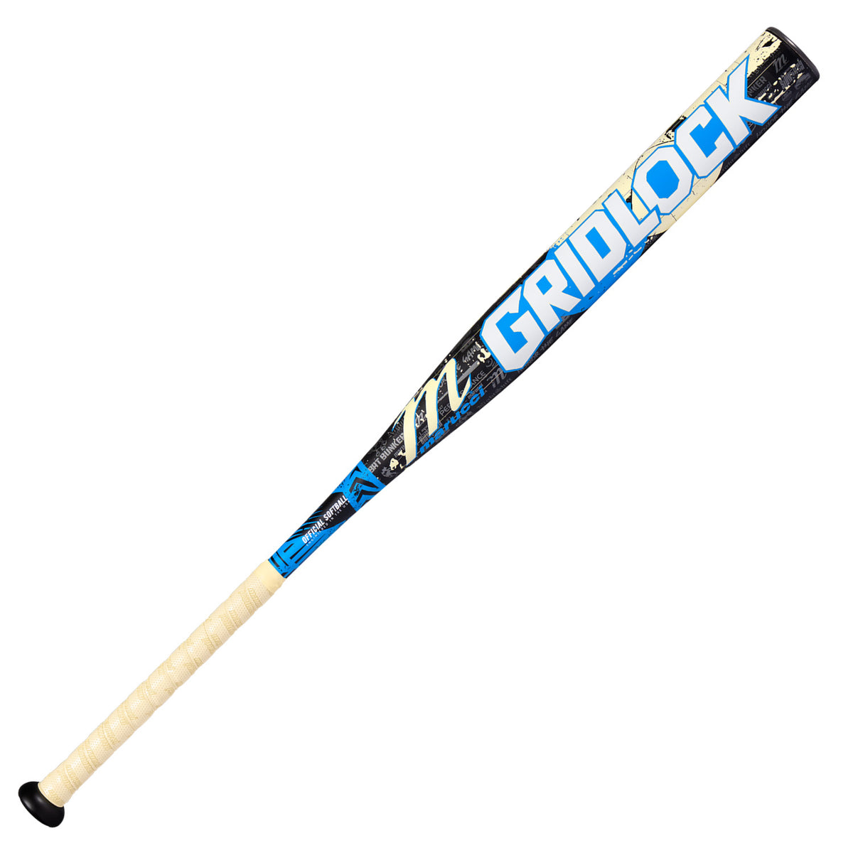 Marucci Gridlock Grabber Blue 1-piece Loaded 12.75" USA Slowpitch Bat