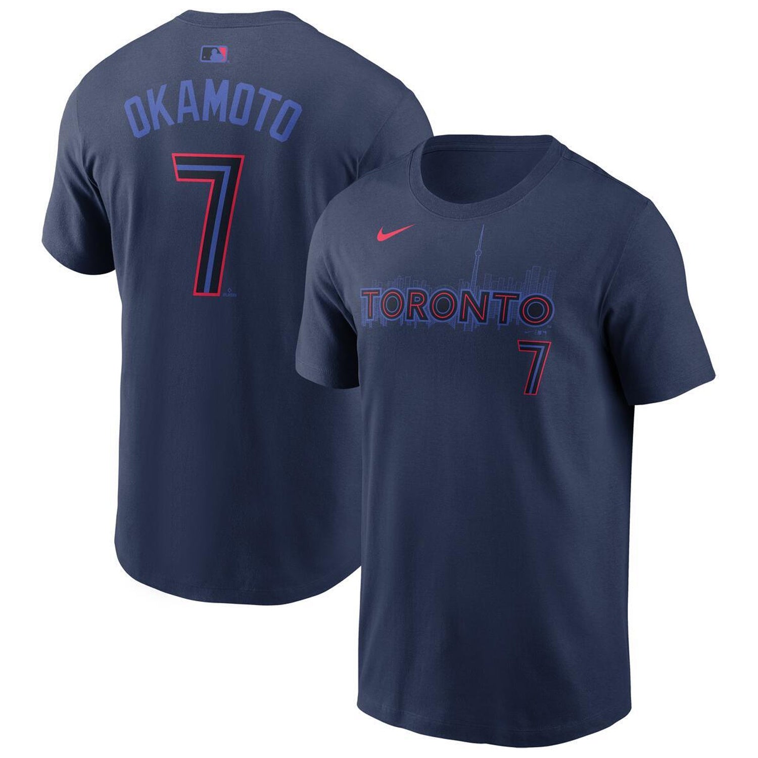 T-Shirt Nike MLB Toronto Blue Jays Kazuma Okamoto City Connect