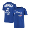 T-Shirt Adulte Bleu Royal de George Springer