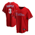 Chemise Junior Bryce Harper Rouge des Phillies de Philadelphie