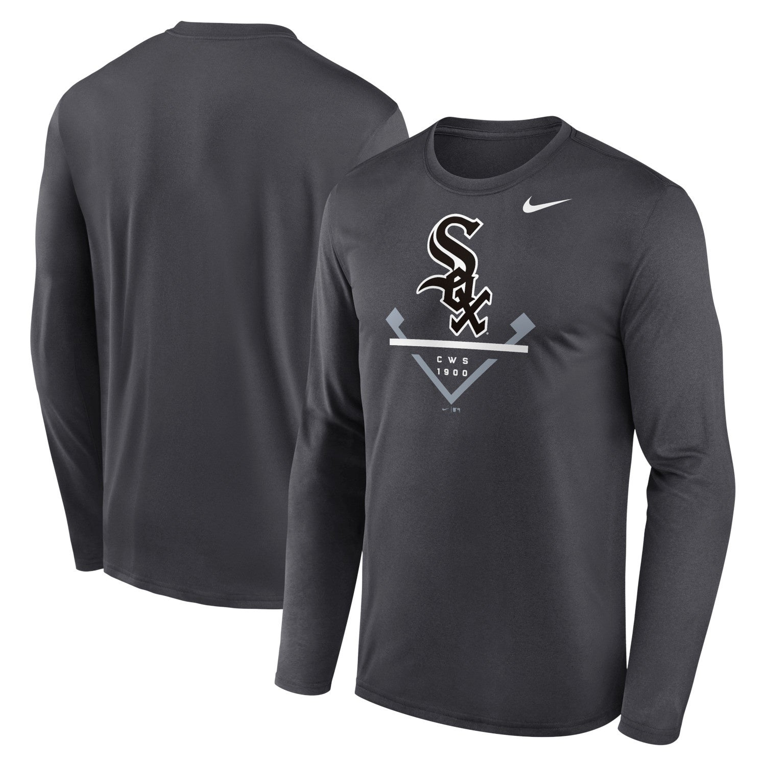 T-Shirt Manches Longues Icon Legend des White Sox de Chicago pour Homme