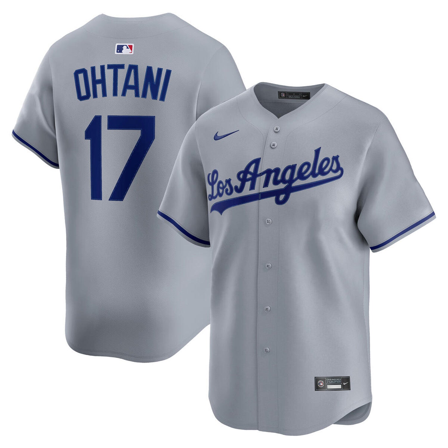 Chemise Grise Shohei Ohtani des Dodgers de Los Angeles