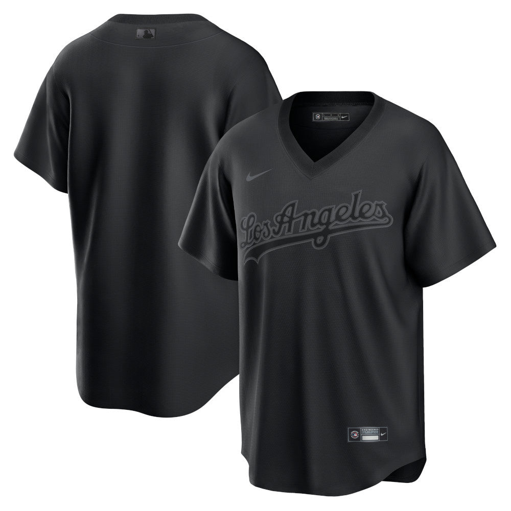 Los Angeles Dodges Pitch Black Fashion Jersey