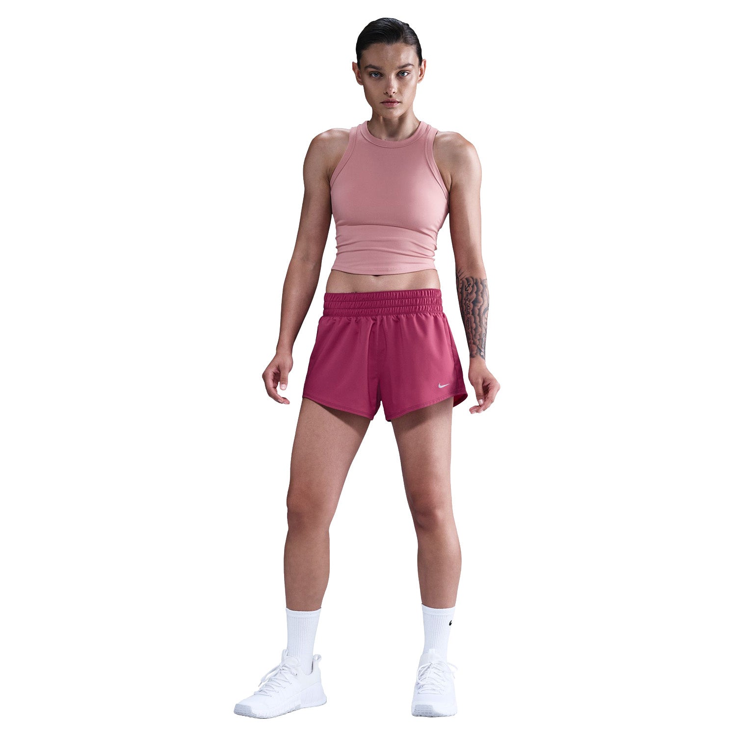 Nike One Women's Dri-FIT Mid-Rise 3" Brief-Lined Shorts