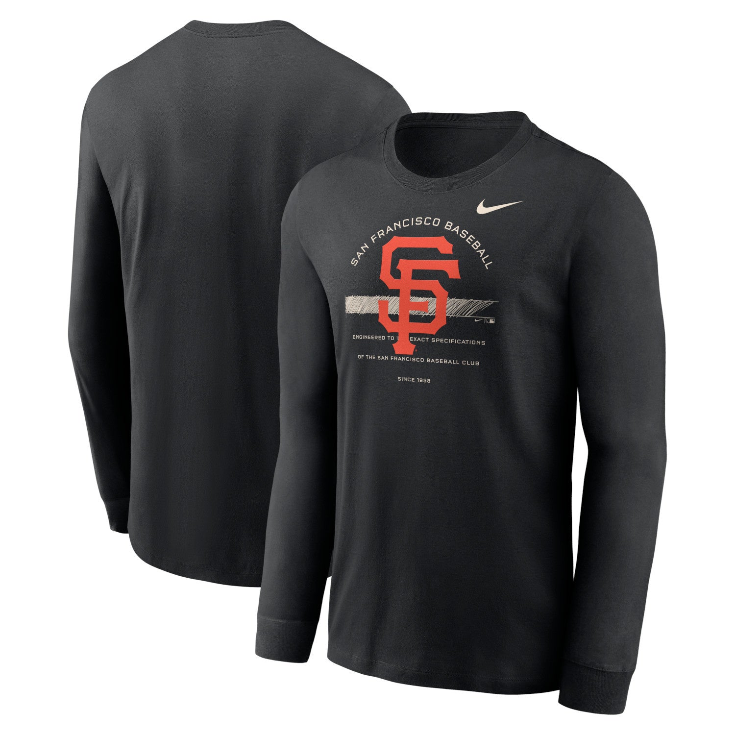 Chandail Manches Longues en Coton Over Arch des Giants de San Francisco