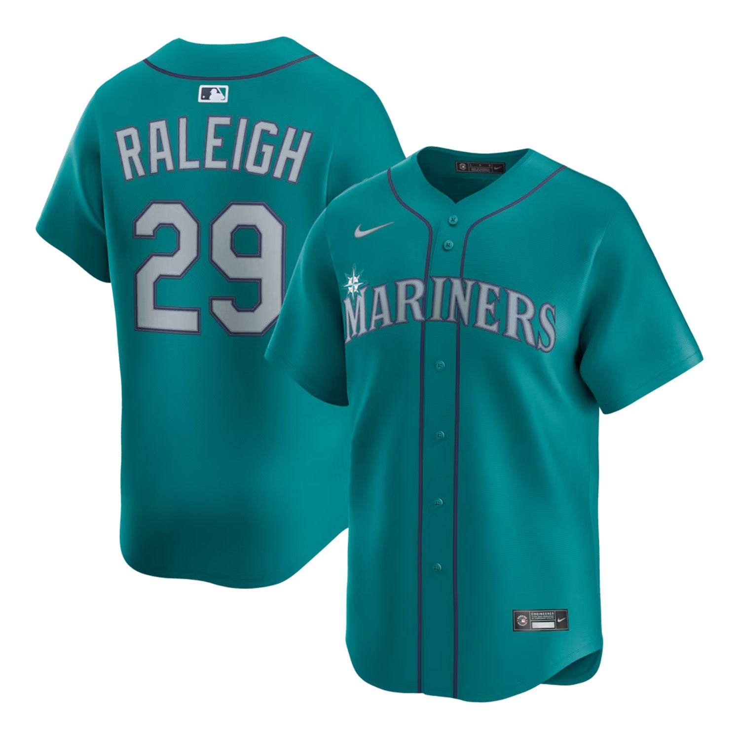 Nike Seattle Mariners Cal Raleigh Alt. 1 Baseline Youth Jersey
