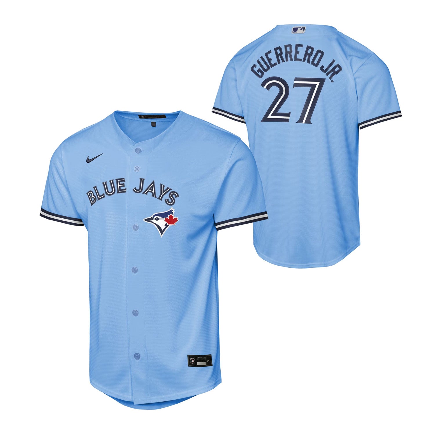 Nike Toronto Blue Jays Guerrero Jr. Alt. 1 Baseline Youth Jersey