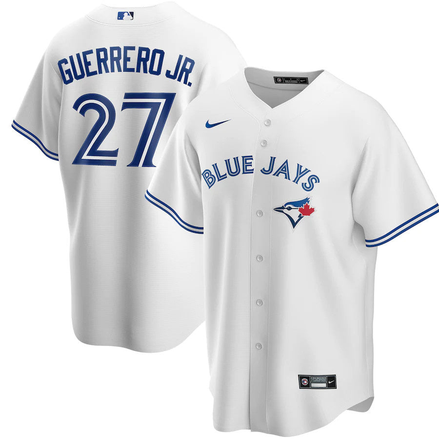 Chemise Junior Twill Home de Vladimir Guerrero Jr. des Blue Jays de Toronto