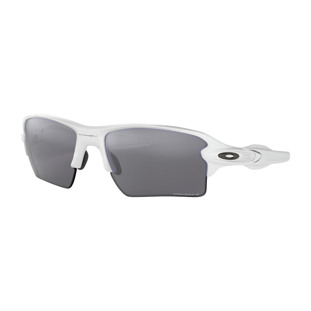 Flak 2.0 XL All Polished White W/ Prizm Black Polarized Sunglasses