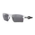 Flak 2.0 XL Polished White W/ Prizm Black Polarized Sunglasses