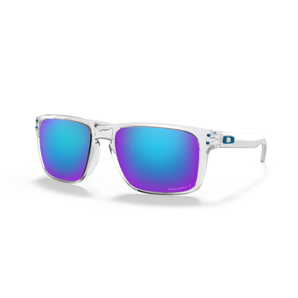 Holbrook XL Polished Clear W/ Prizm Sapphire Iridium Polarized