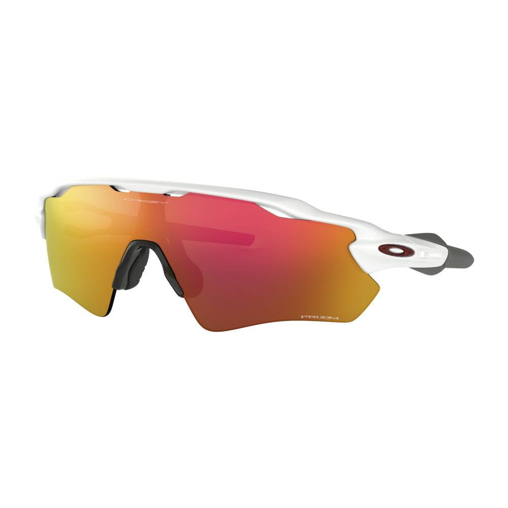 Radar EV Path Polished White W/ Prizm Ruby