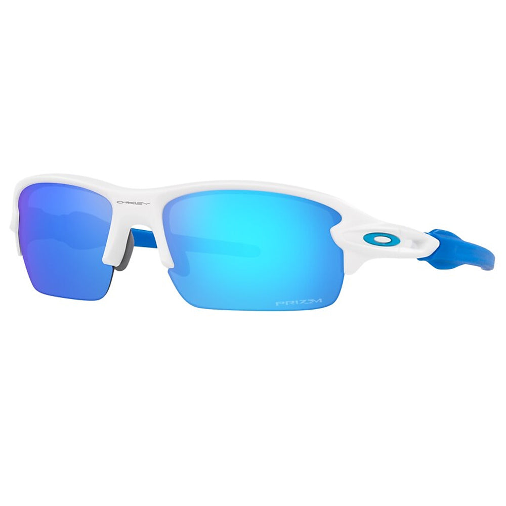 Lunettes de Soleil Flak XS Blanc Mat avec  Prizm Saphir Iridium