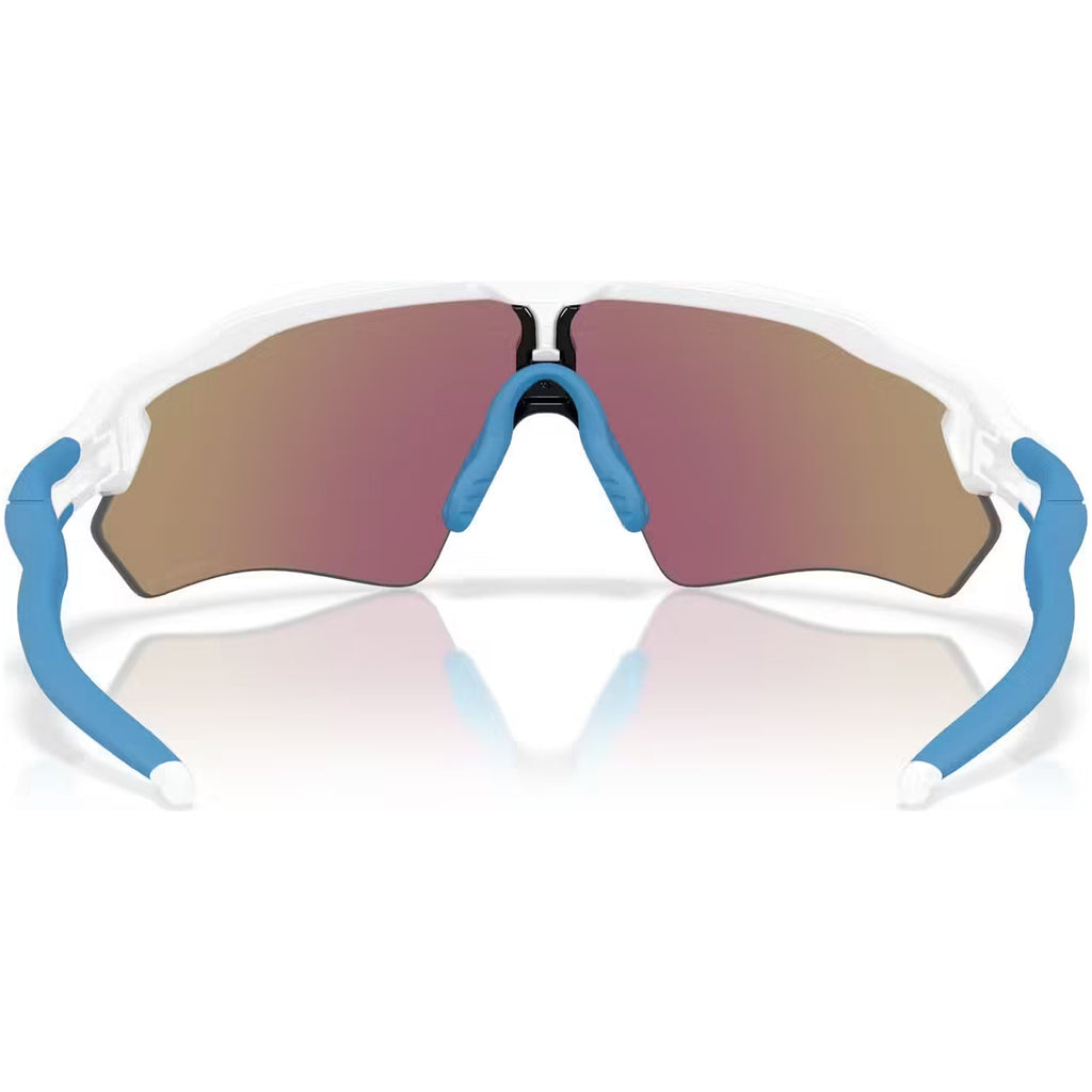 Radar EV S Path Polished White w/ PRIZM Sapphire Sunglasses
