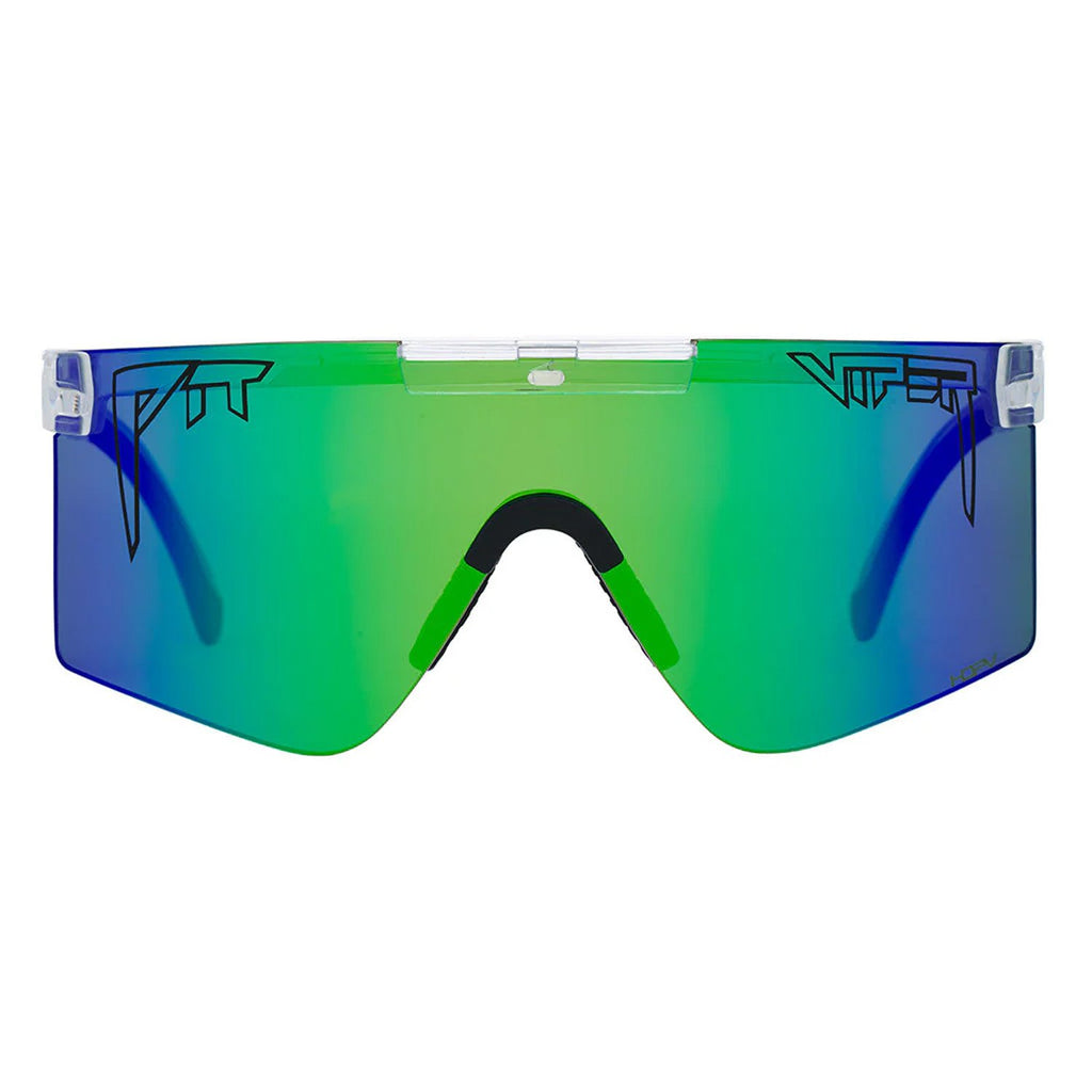 The Bio Clear Original 2.0 Wide HDPV Polarized Blue-Green Mirror Sunglasses