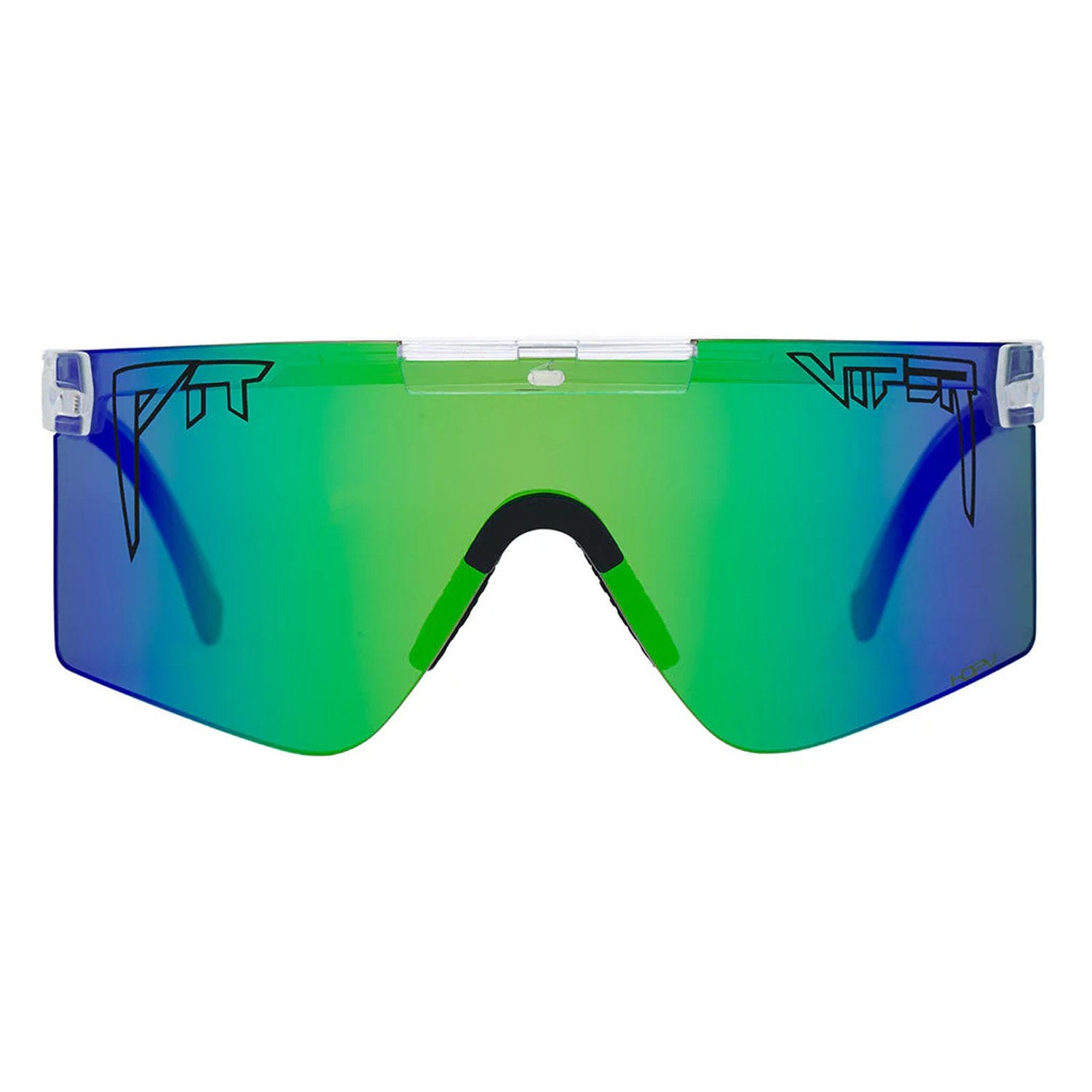 The Bio Clear Original 2.0 Wide HDPV Polarized Blue-Green Mirror Sunglasses