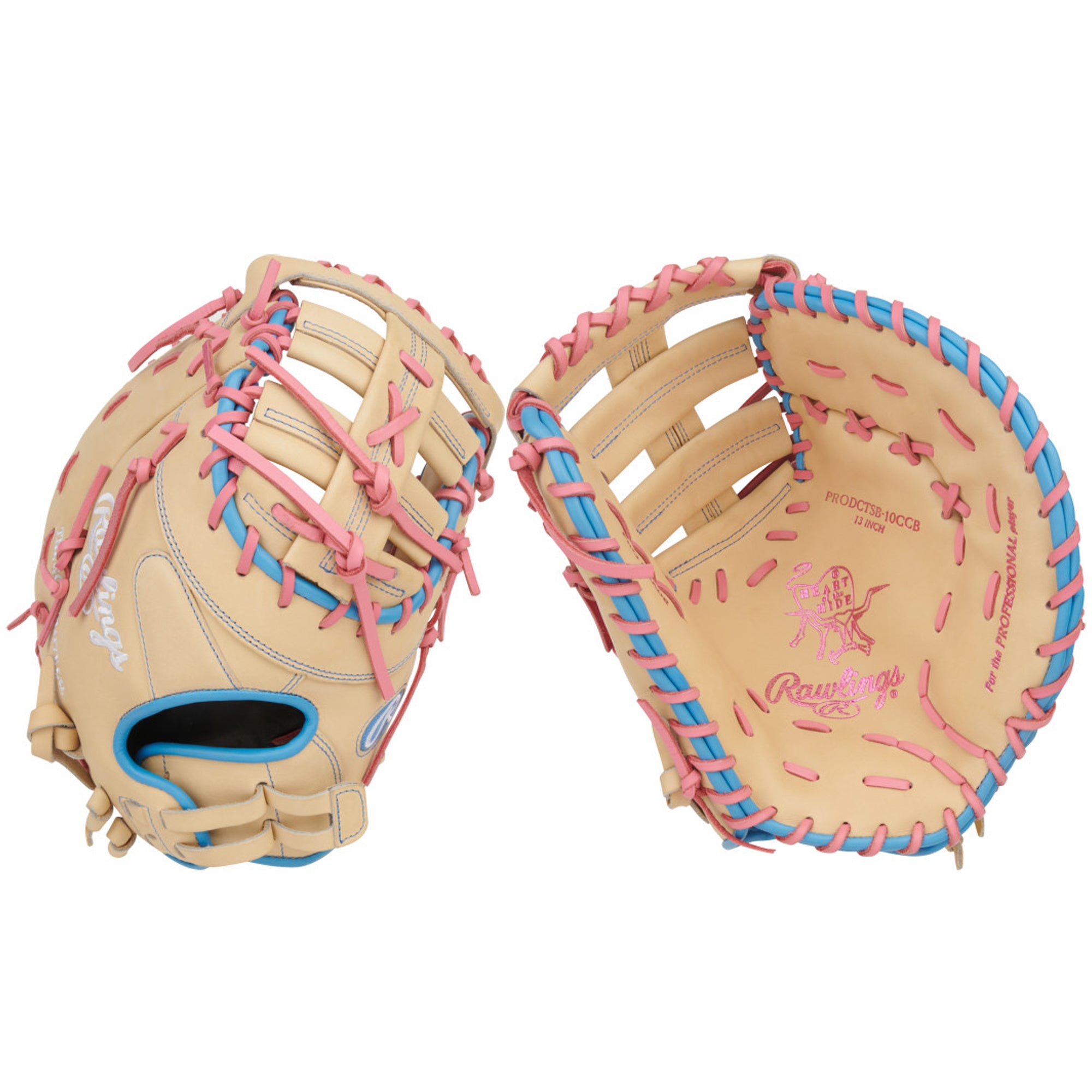 Gant de Premier But de Softball Rawlings PRODCTSB-10CCB Heart of the Hide 13"