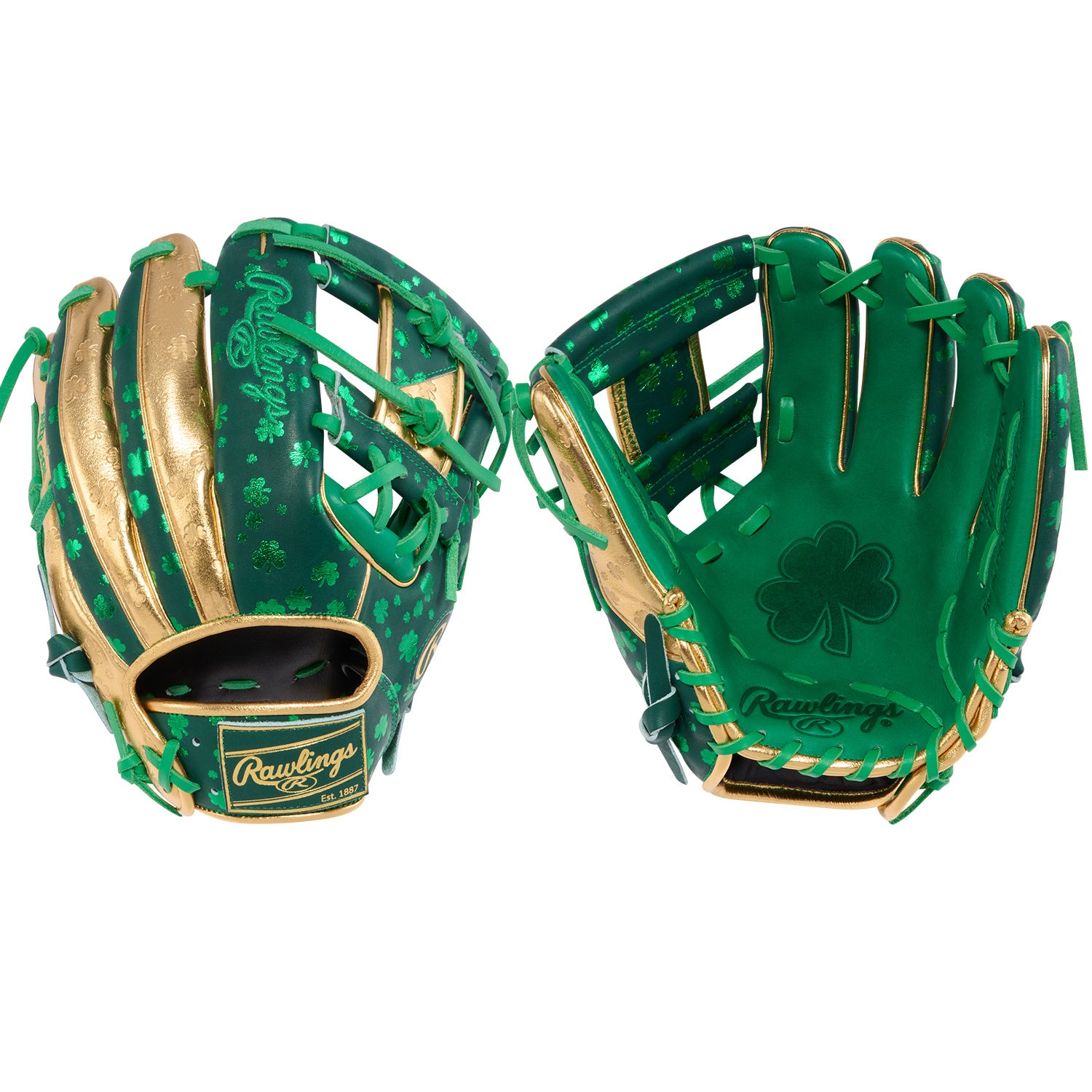 Rawlings PROR-LUCKYIX St. Patrick's Day Heart of the Hide 11.5" Baseball Glove