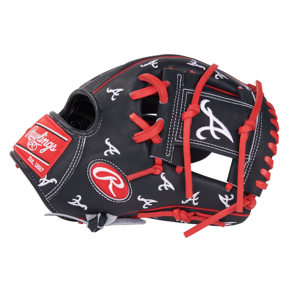PRO205-2ATL Heart of the Hide MLB Micro Logo Atlanta Braves 11.75" Baseball Glove