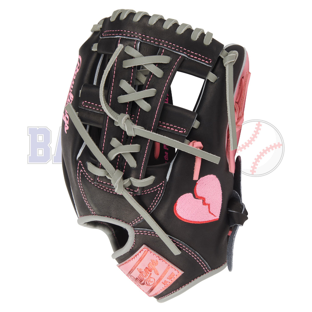 Gant de Baseball Édition Limitée Heart of the Hide Valentine's Day Broken Heart PRORNP4-32B 11.5"