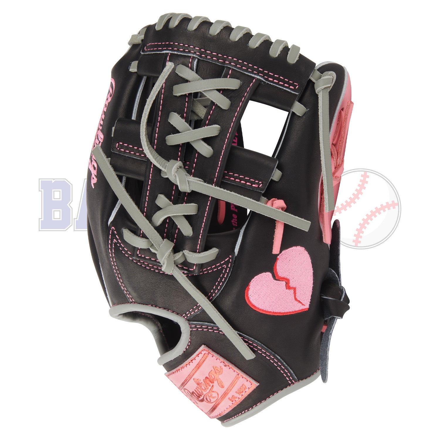 Gant de Baseball Édition Limitée Heart of the Hide Valentine's Day Broken Heart PRORNP4-32B 11.5"