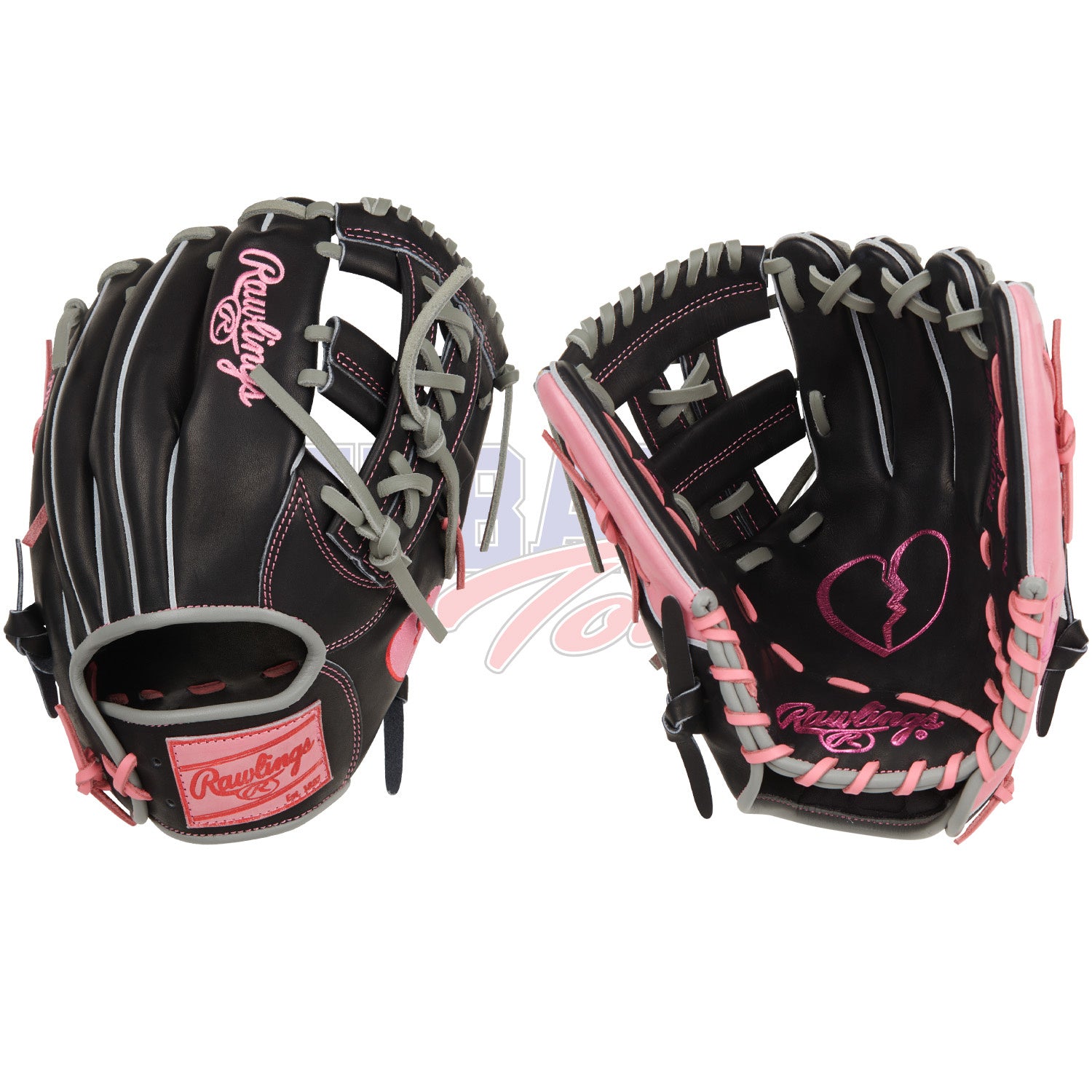 Gant de Baseball Édition Limitée Heart of the Hide Valentine's Day Broken Heart PRORNP4-32B 11.5"