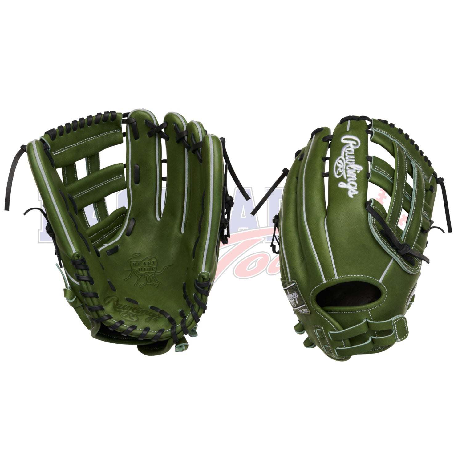 PRO130SP-6MG Heart of the Hide Military Green 13" Softball Glove
