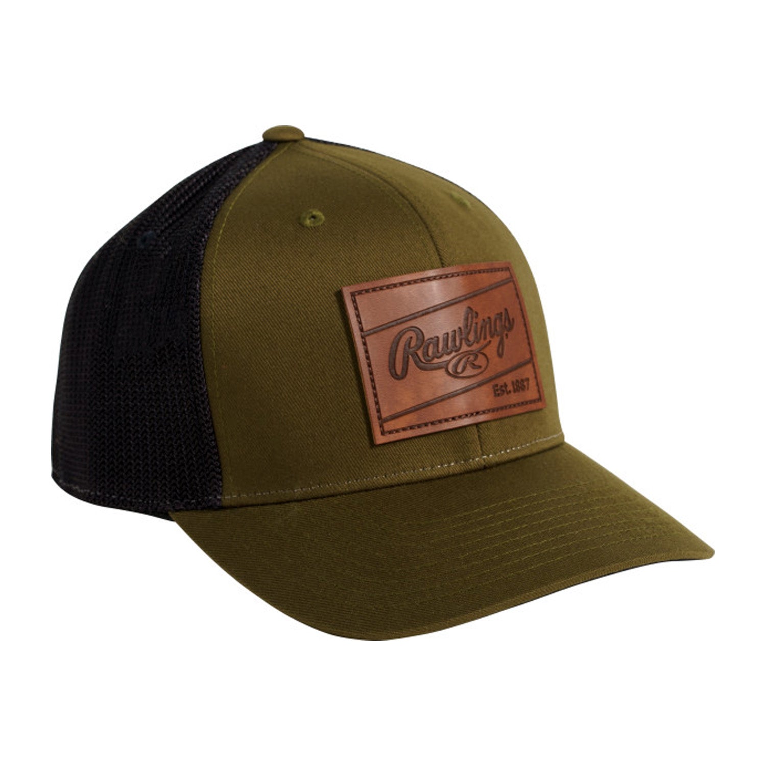 Rawlings Casquette Snapback Leather Patch