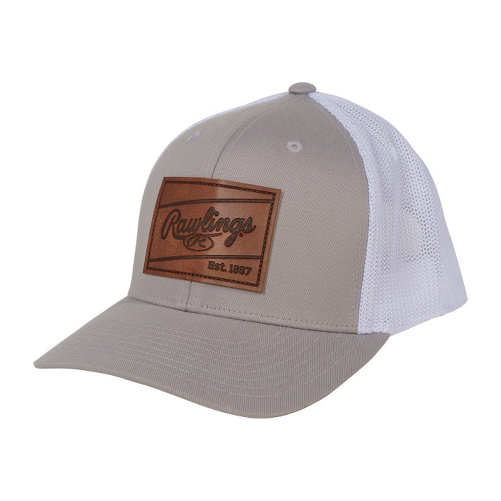 Rawlings Leather Patch Snapback Cap