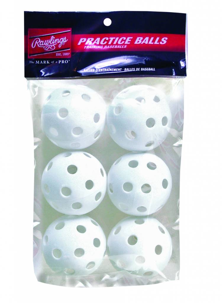 Balles de Baseball en Plastique (6pk)