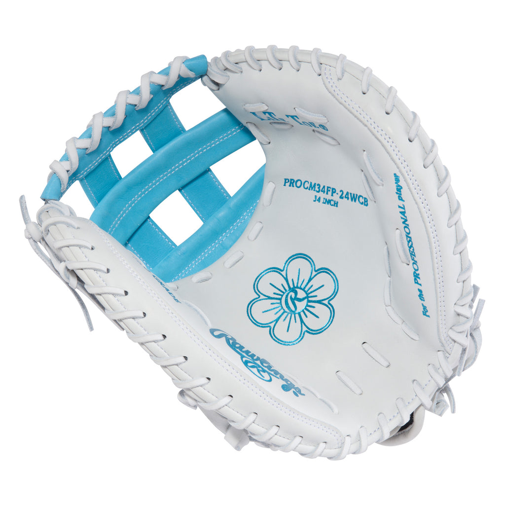 Gant de receveuse de fastpitch Rawlings PROCM34FP-24WCB Women's College World Series Heart of the Hide 34"