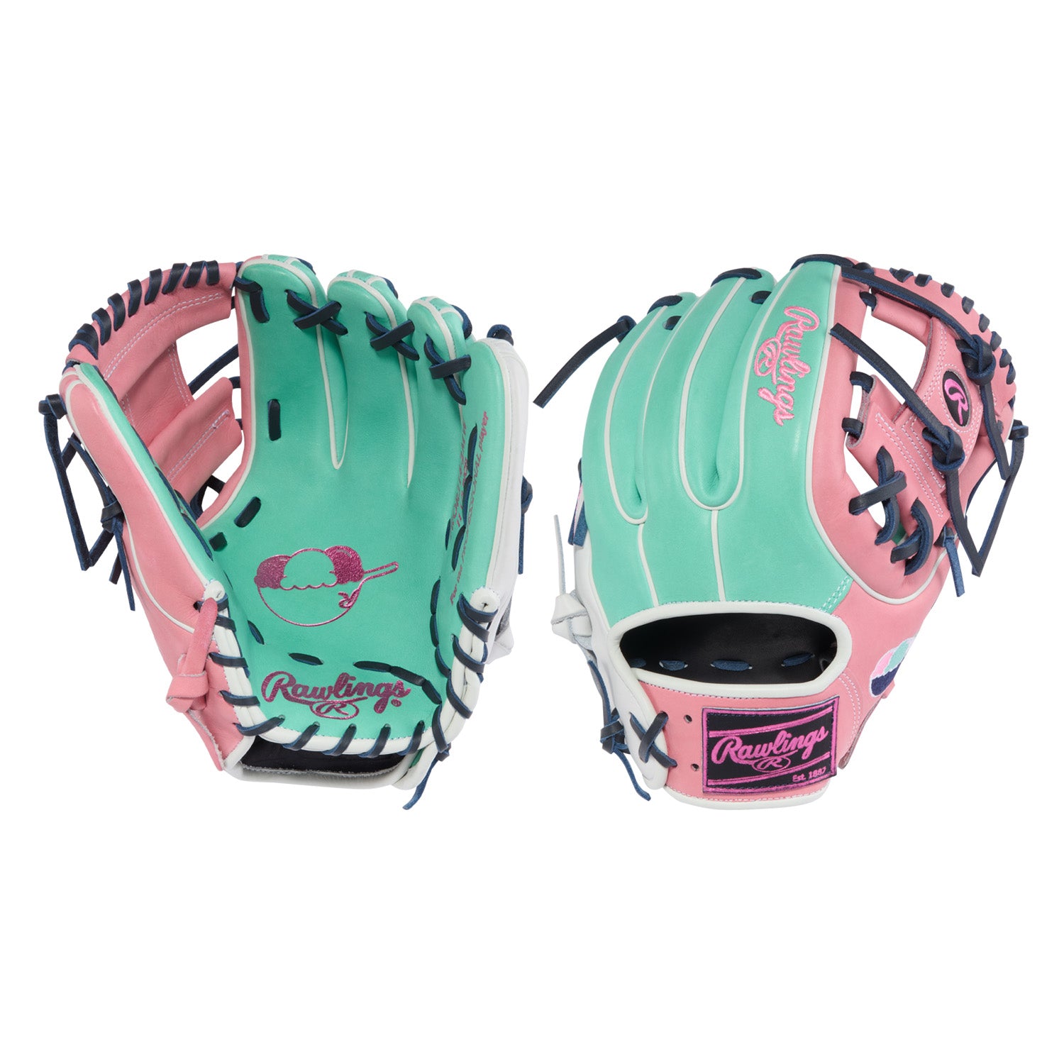 Rawlings Gant de Baseball PROR314-2MW Ice Cream Collection Food Heart of the Hide 11.5"