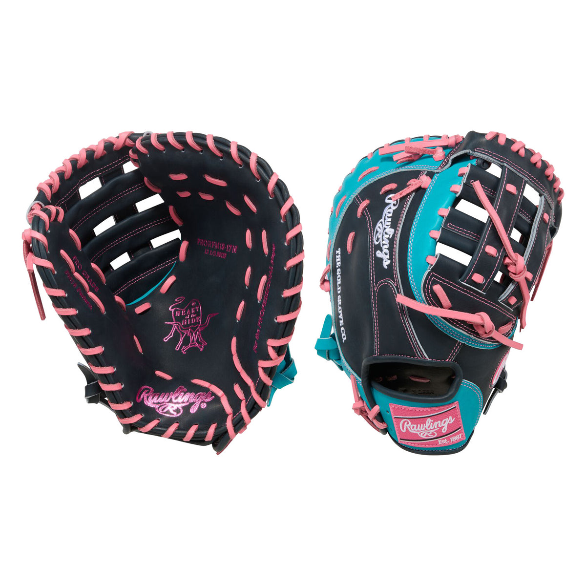 Rawlings PRORFM18-17N Heart of the Hide 12.5" Firstbase Baseball Mitt
