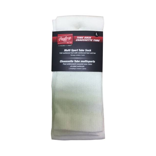 Rawlings Tube Baseball Sock 3 Pack