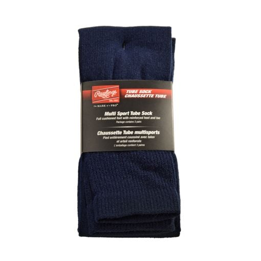 Rawlings Tube Baseball Sock 3 Pack