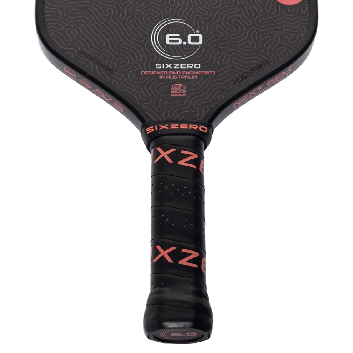 Six Zero Coral 16mm Pickleball Paddle