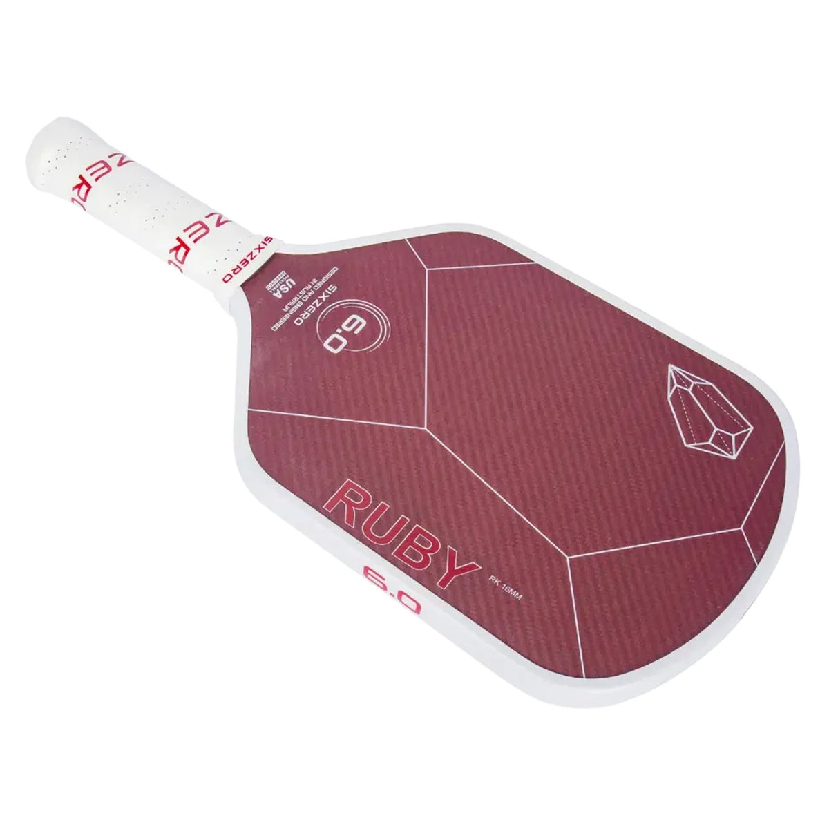 Six Zero Ruby 16mm Pickleball Paddle