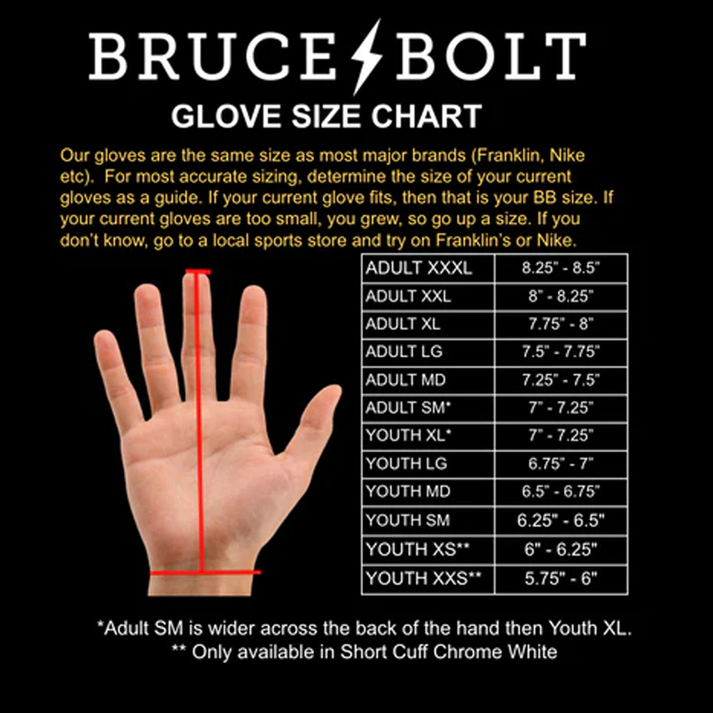 Premium Pro Short Cuff Chrome Series Batting Gloves