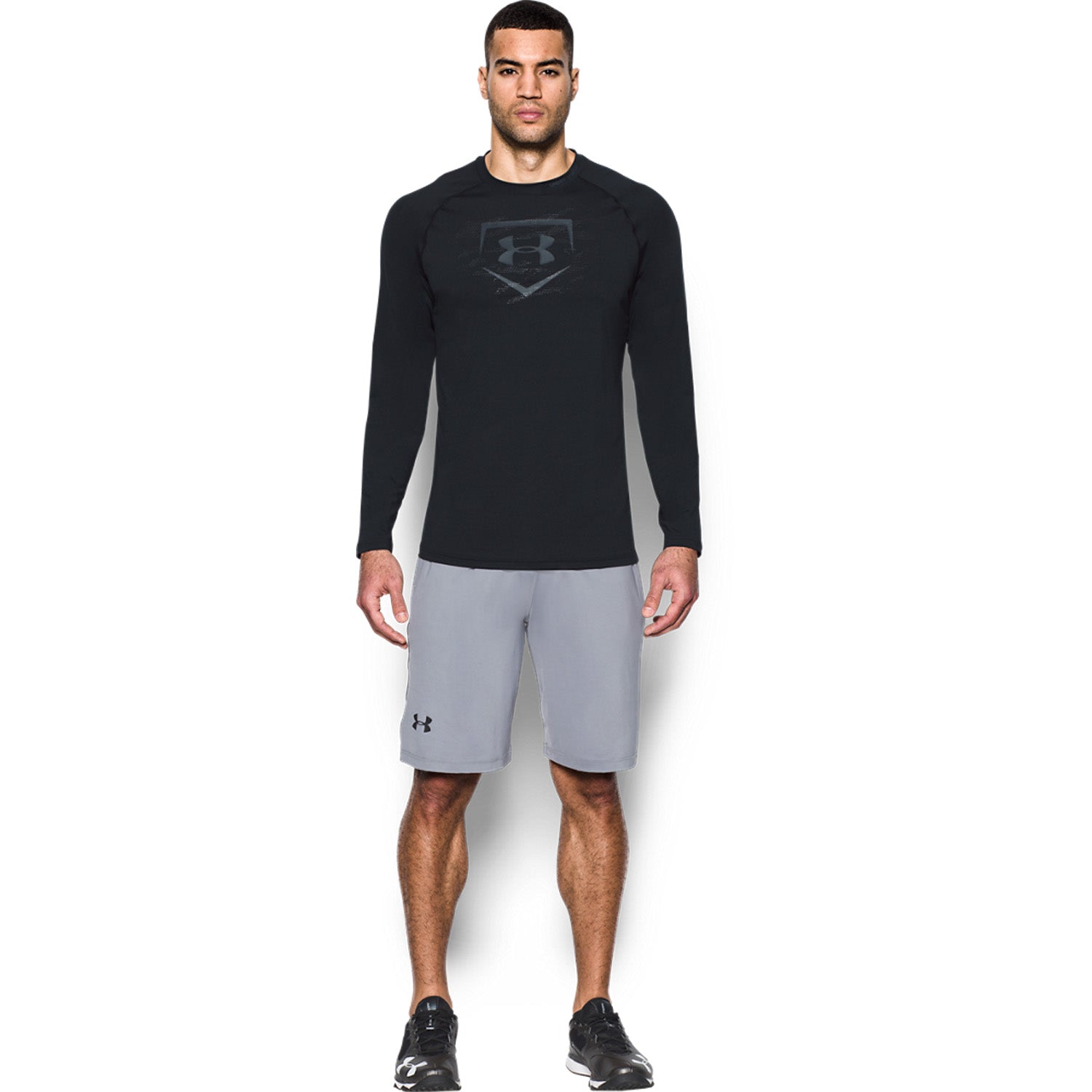 Under Armour Chandail pour Homme à Manche Longue d'Entraînement de Baseball