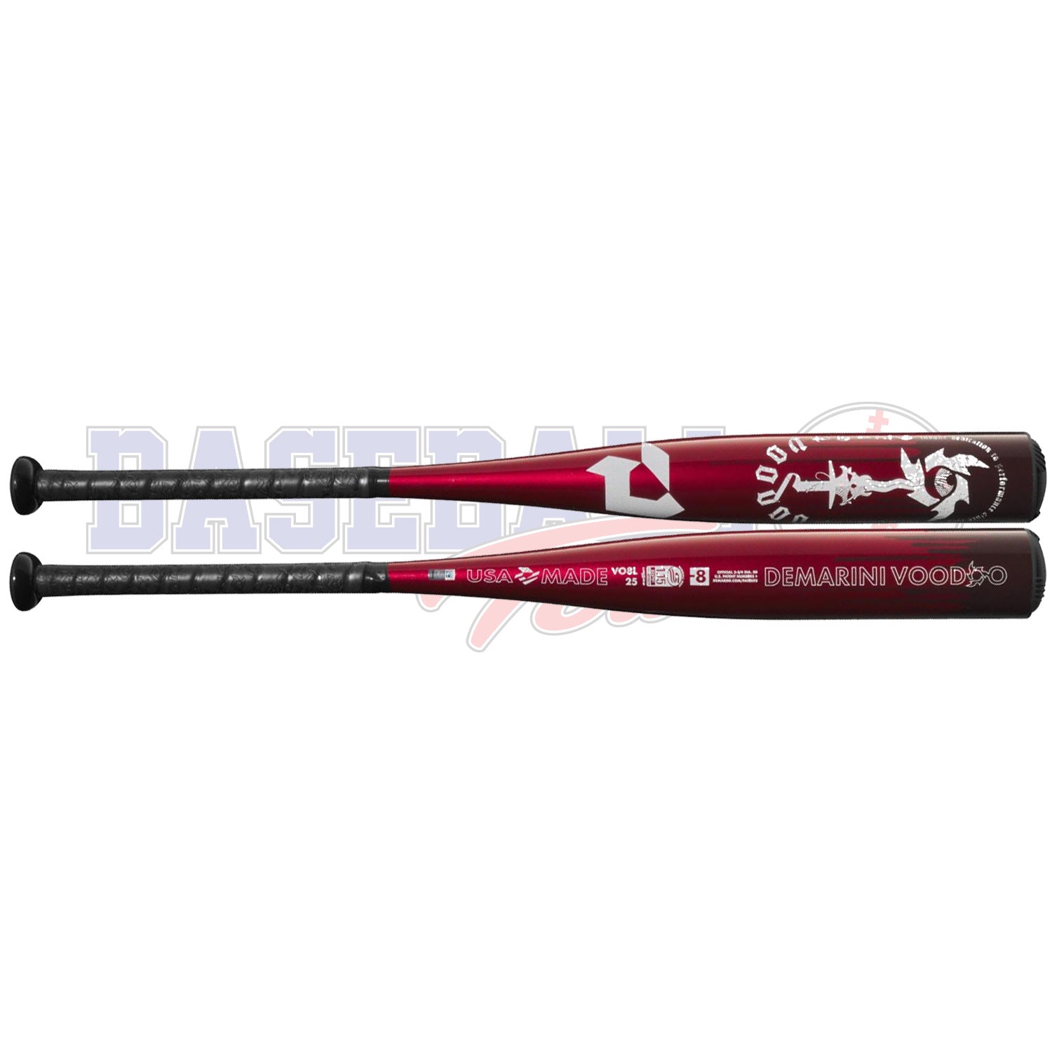Bâton de Baseball Voodoo (-8) USSSA Baril 2 3/4" 1 Morceau 