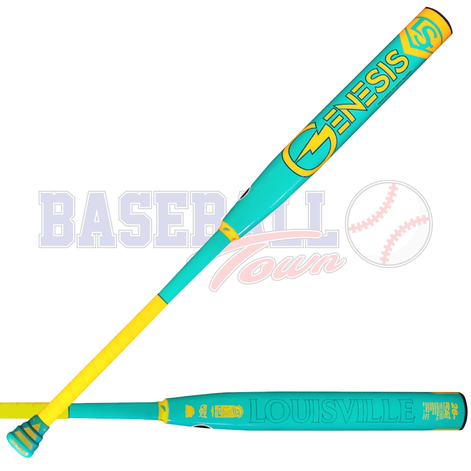 Bâton de Slowpitch Genesis Griffey Bananas 2-Pièce Baril 13" End Loaded USSSA 2024