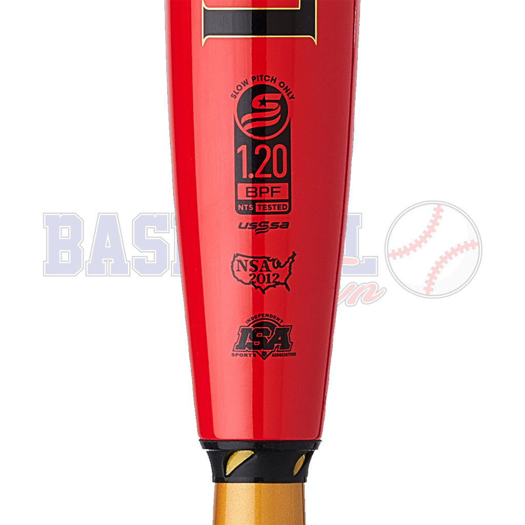 2024 Genesis Red and Gold V2 13" Barrel Balanced Slowpitch Bat