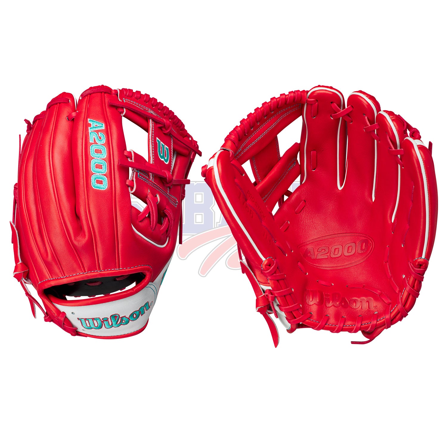 A2000 May 2023 Glove of the Month 1786 Red Teal 11.5" Baseball Glove