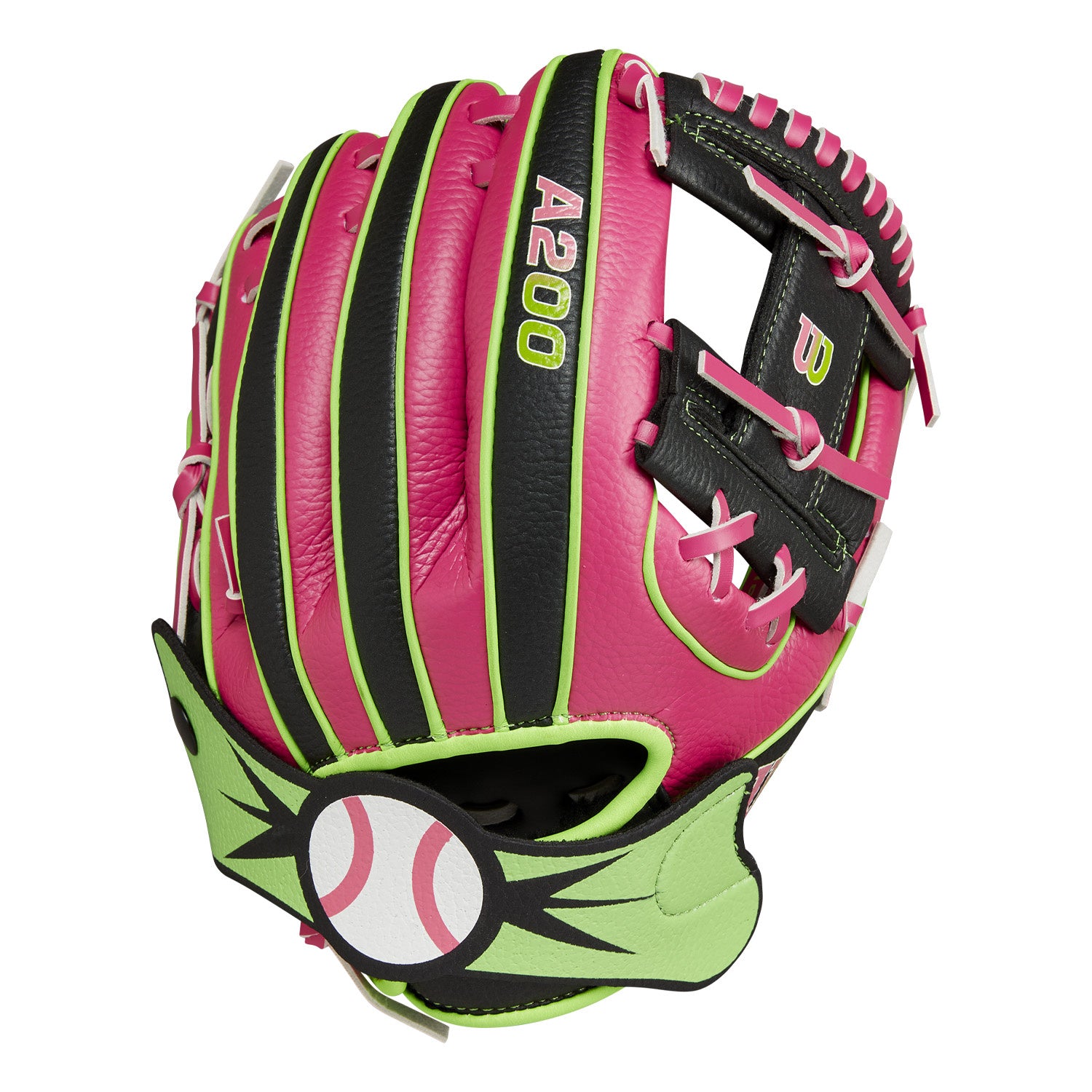 Wilson A200 EZ Catch Party Animals 10" Youth Baseball Glove