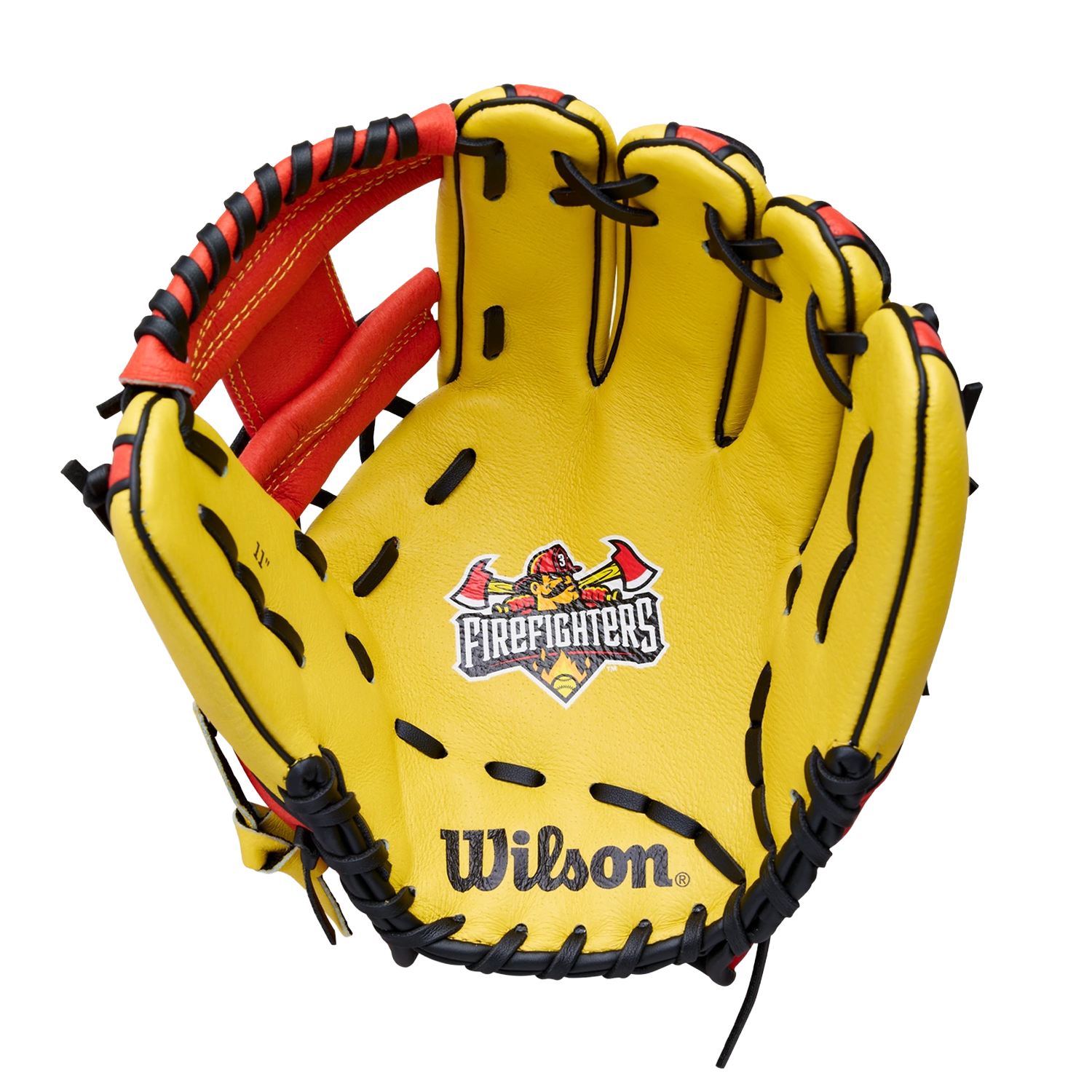 Wilson Firefighters 11" Bananaball Tour Staff Youth Baseball Glove