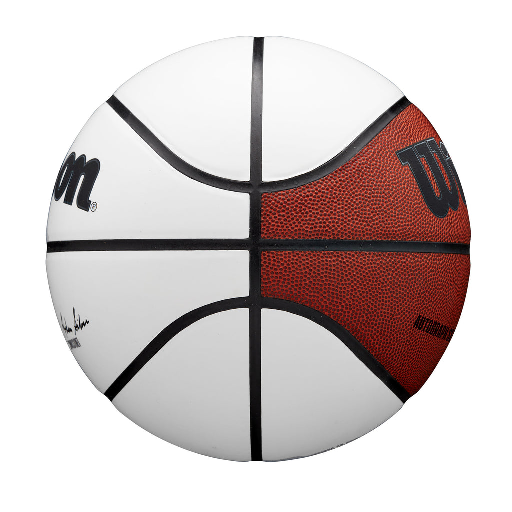 Ballon de basketball Wilson NBA Autograph – Taille 7 – Surface blanche pour signature
