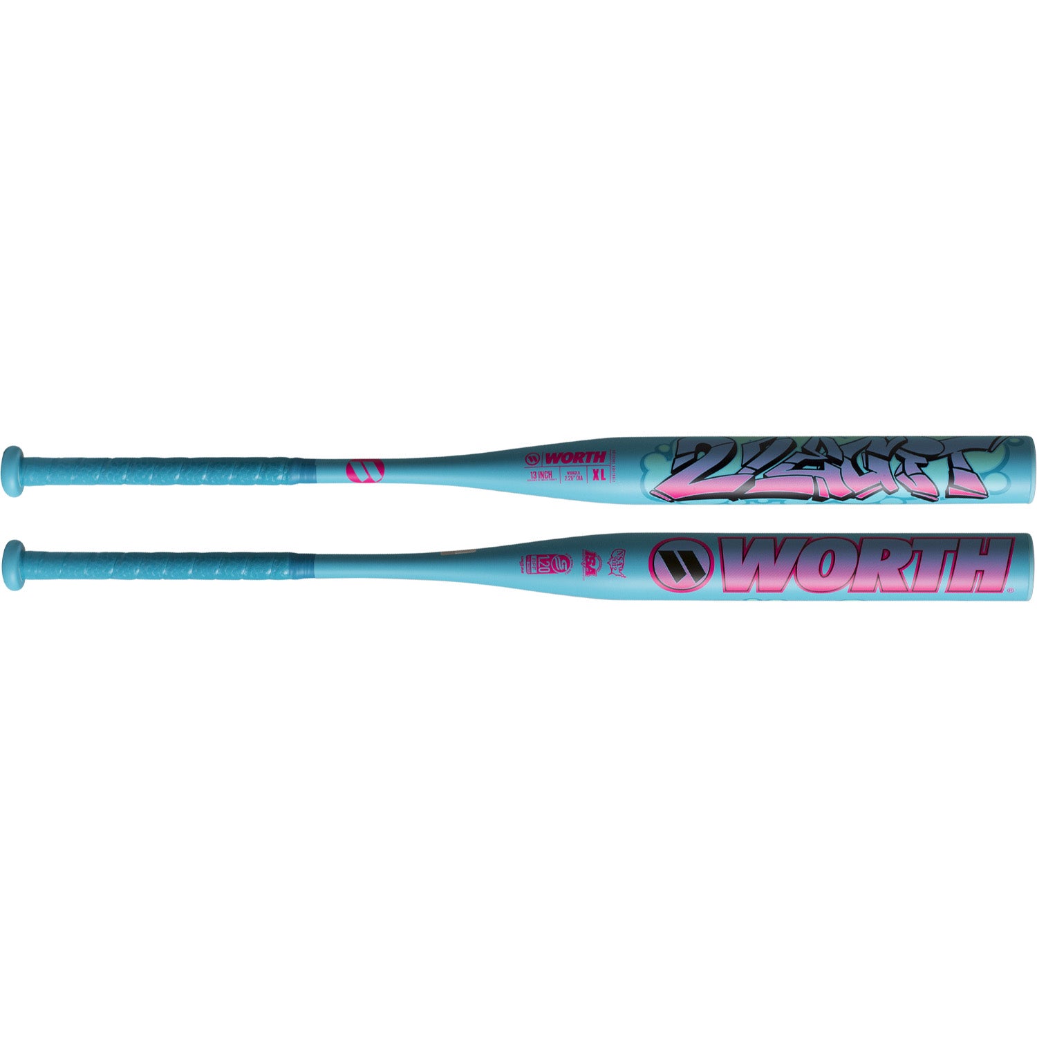 Bâton de slowpitch Worth 2Legit 1-pièce 13" USSSA XL Load 2026